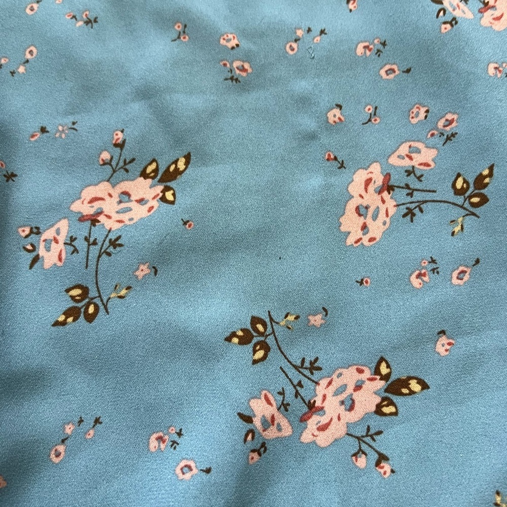 Floral Blue Midi Dress - Picture 5 of 5